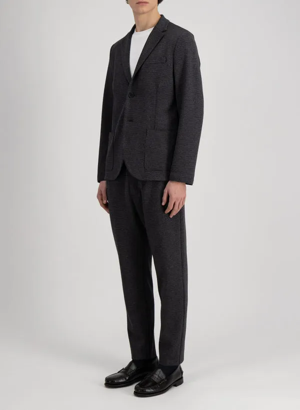 Long-Sleeved Wool Suit Coat