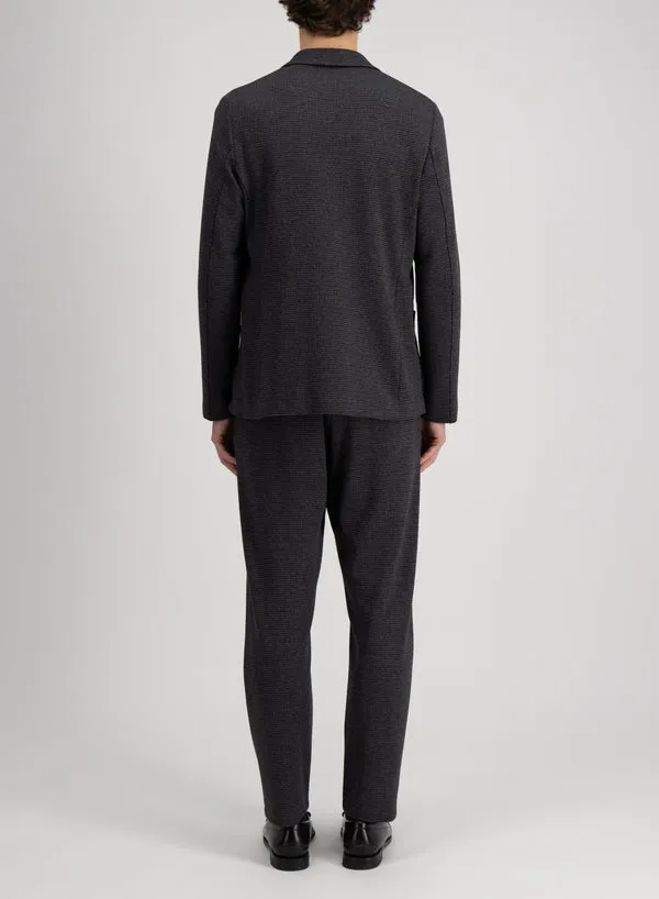 Long-Sleeved Wool Suit Coat