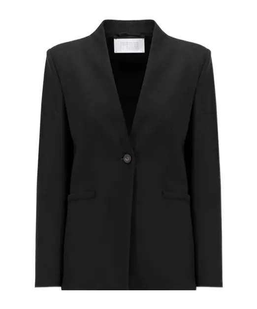 Single-Breasted Merino Wool Blazer