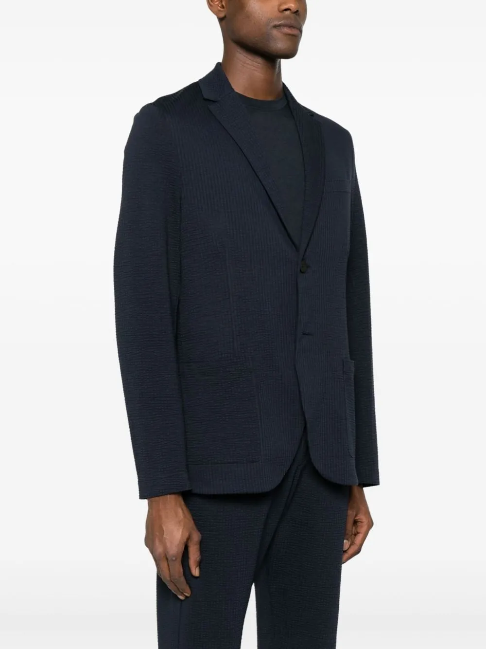 Single-Breasted Buttoned Blazer