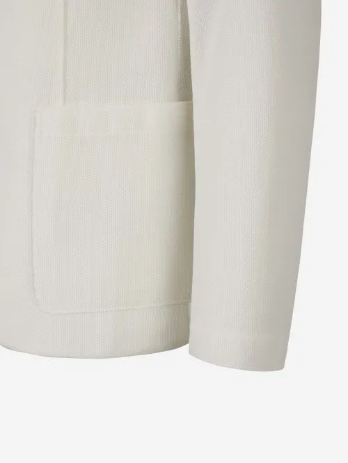 Single-Breasted Cotton Blazer