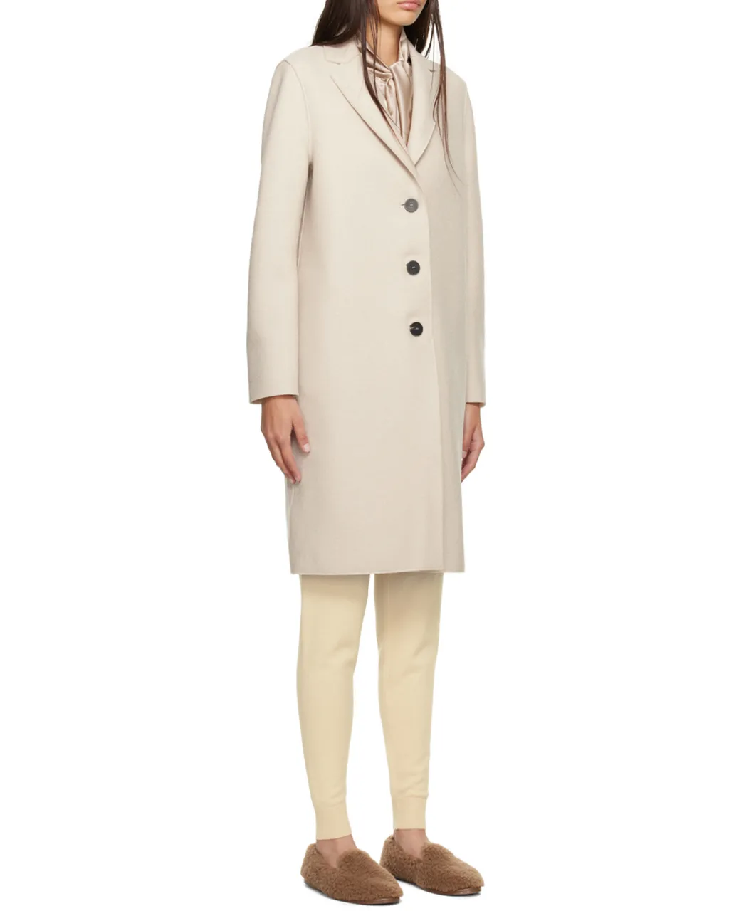 Logo Lapel Coat