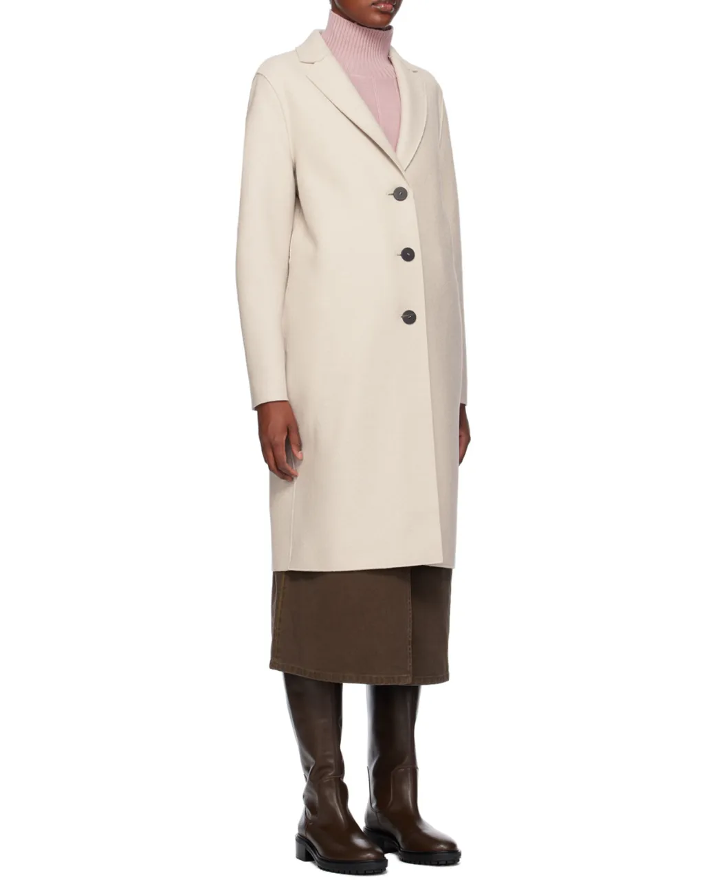 Logo Lapel Coat