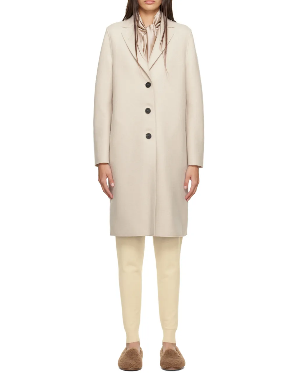 Logo Lapel Coat