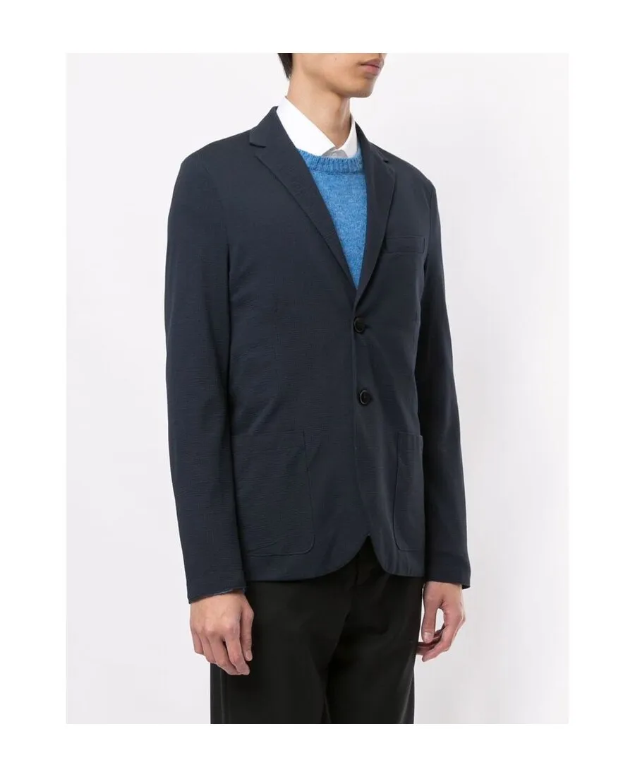 Textured Single-Breasted Blazer