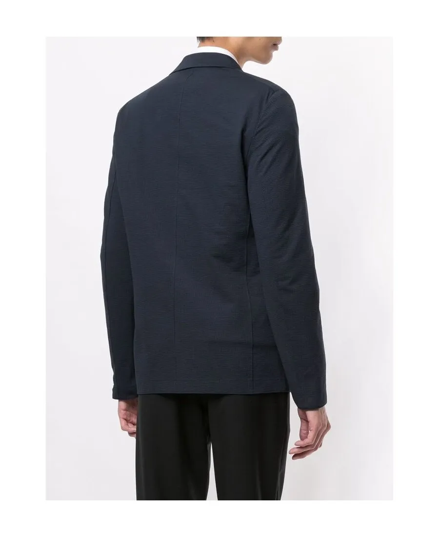 Textured Single-Breasted Blazer