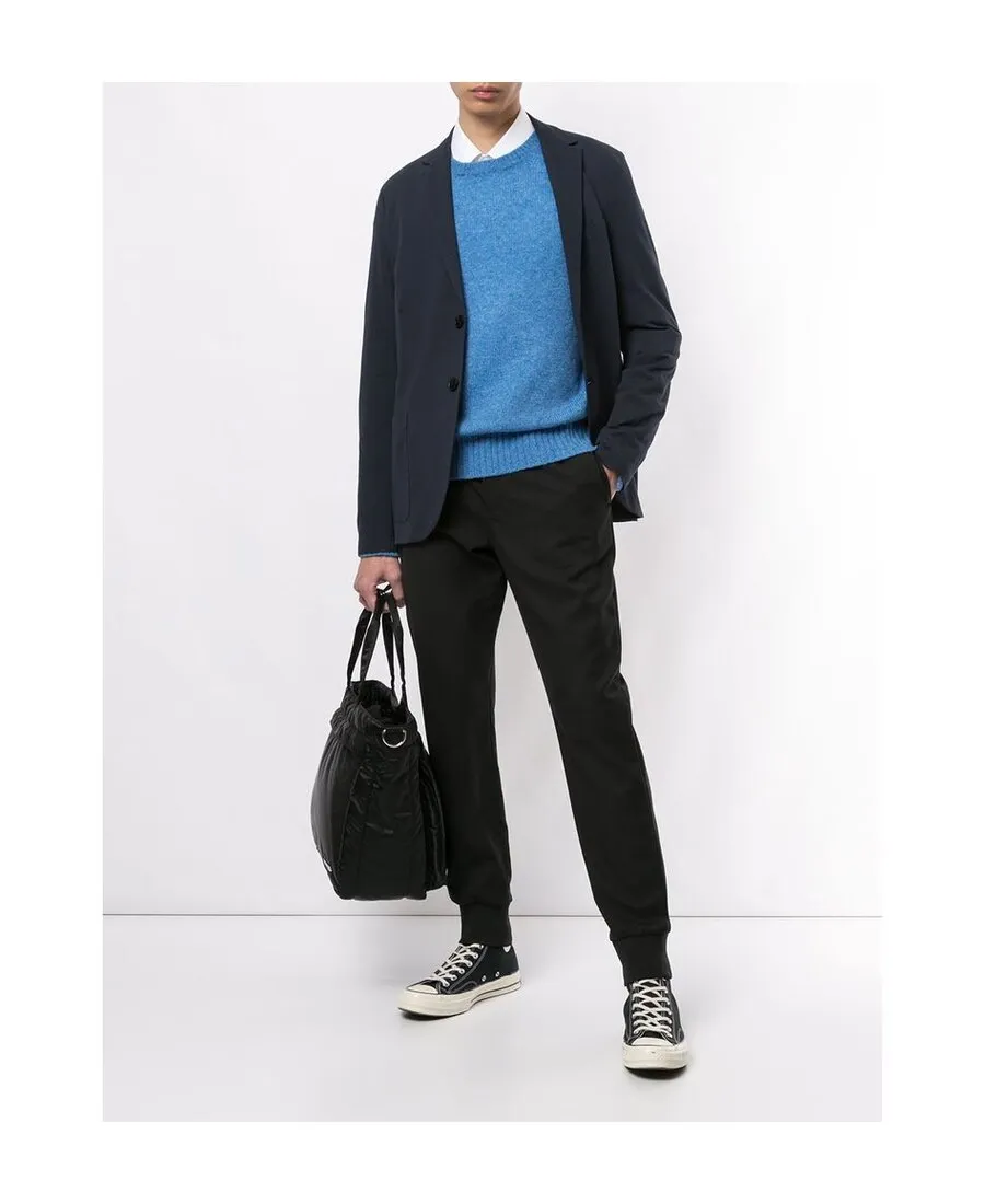 Textured Single-Breasted Blazer