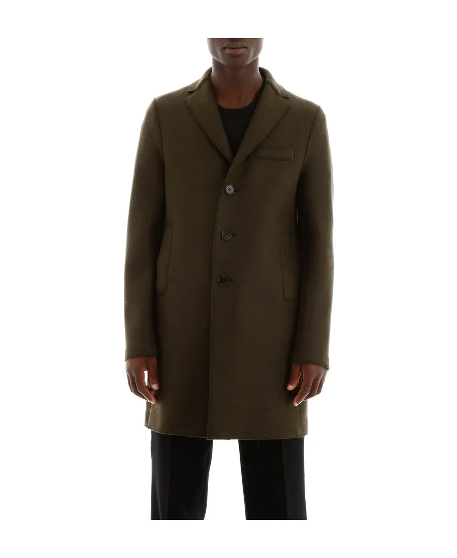 Single-Breasted Virgin-Wool Coat