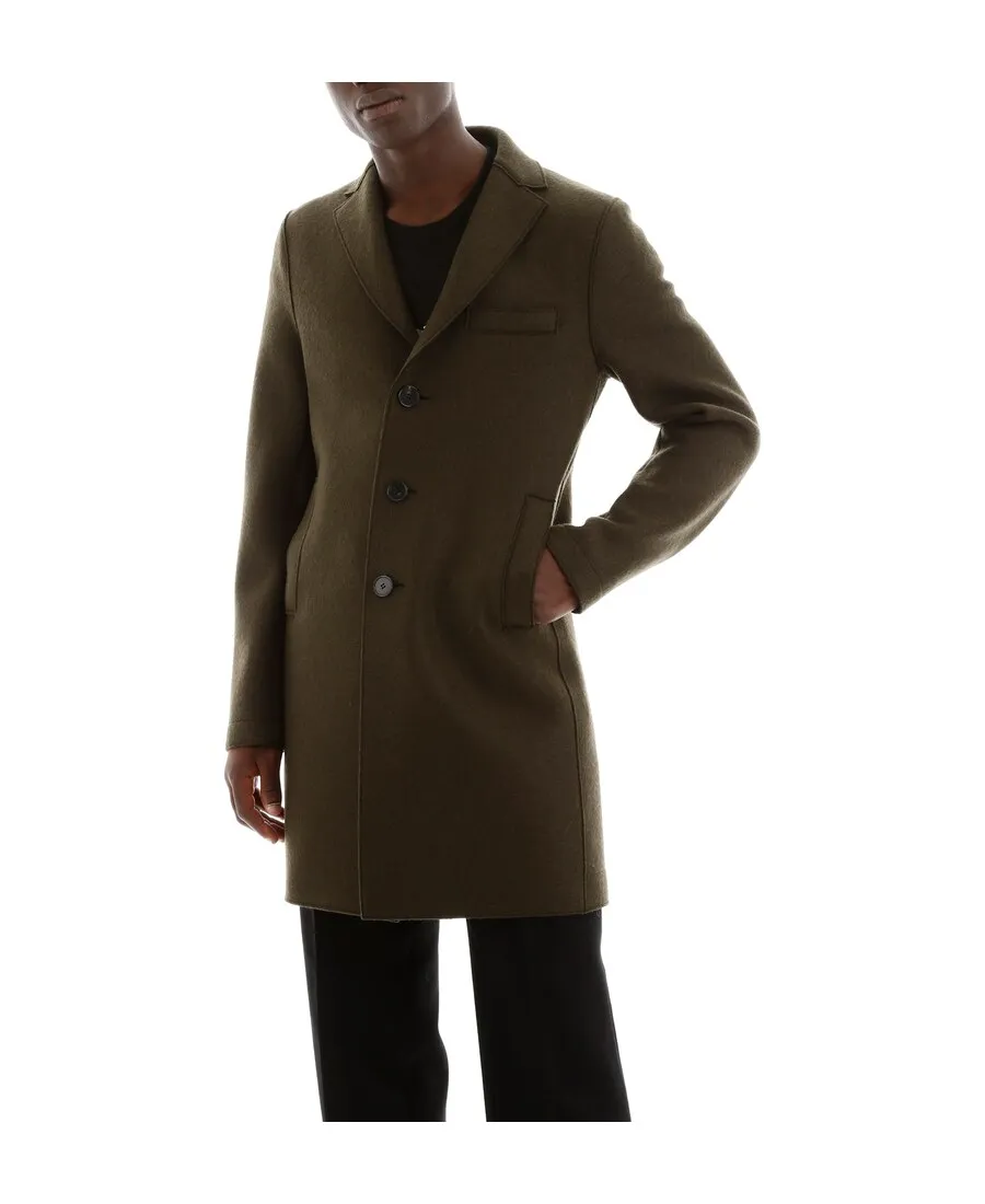Single-Breasted Virgin-Wool Coat