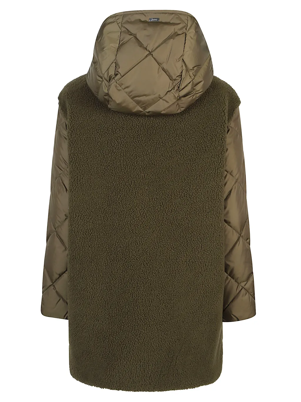 Press-Stud Fastened Hooded Jacket