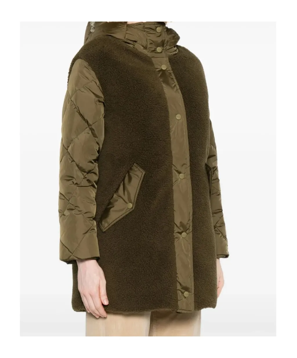 Press-Stud Fastened Hooded Jacket