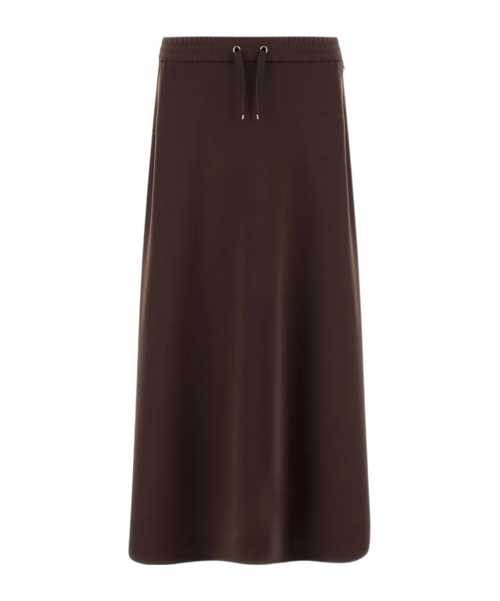 Drawstring Flared Skirt