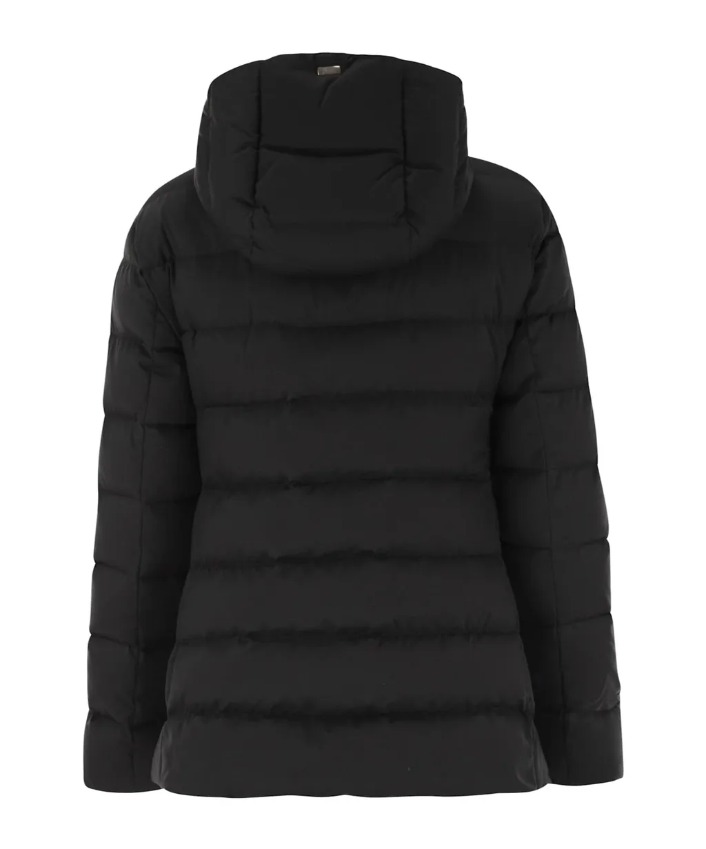 Zip-Up Hooded Down Jacket
