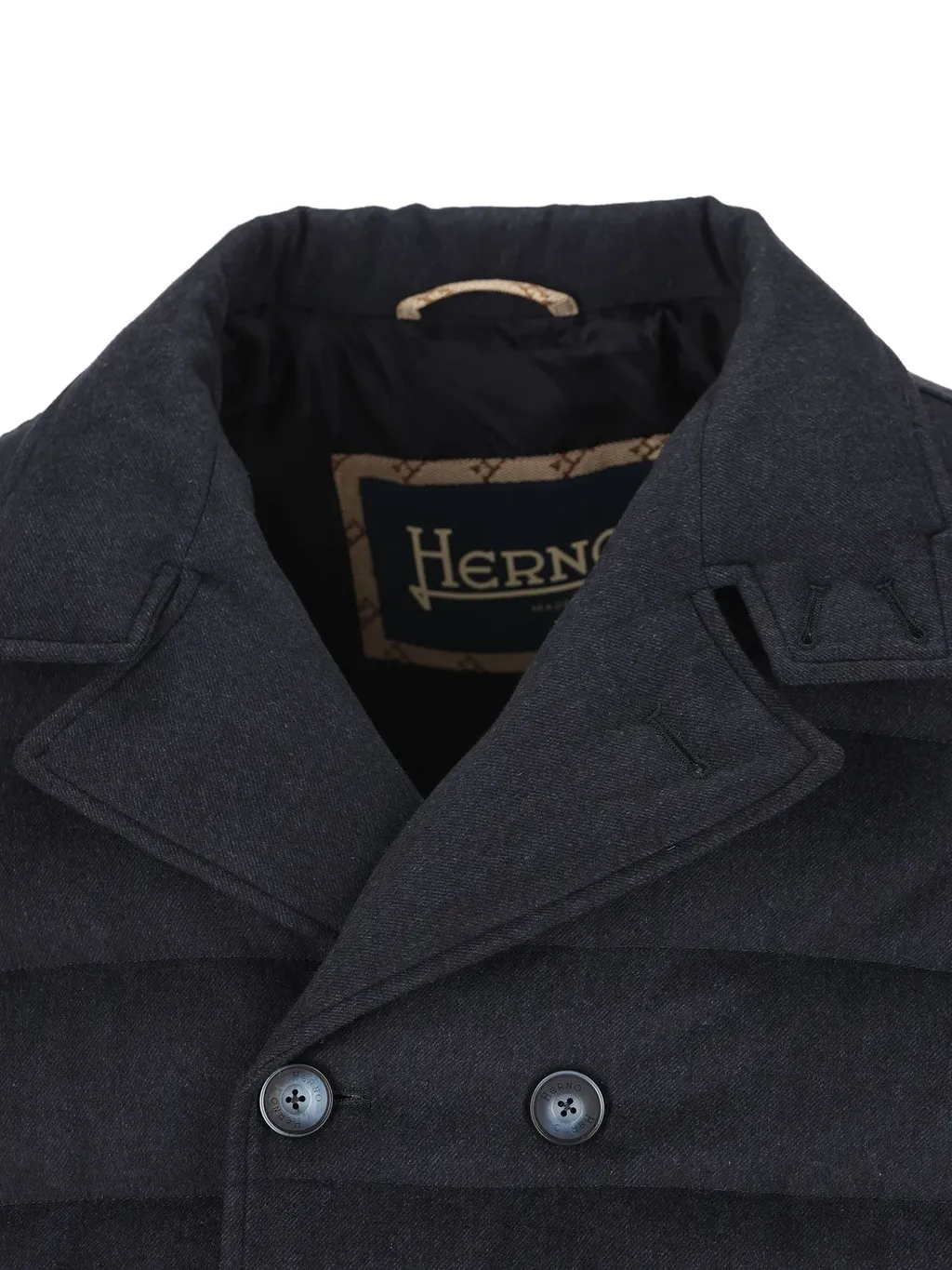 Double-Breasted Padded Coat