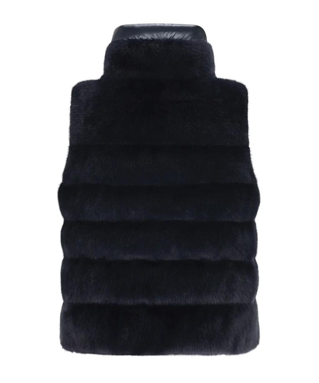 Quilted High-Neck Gilet