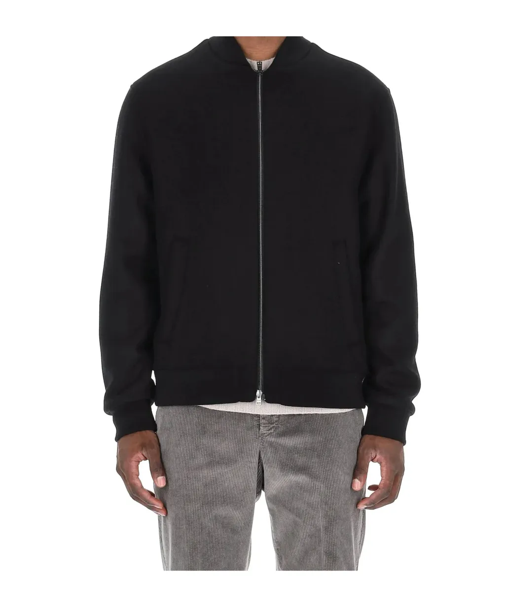 Wool-Blend Bomber Jacket