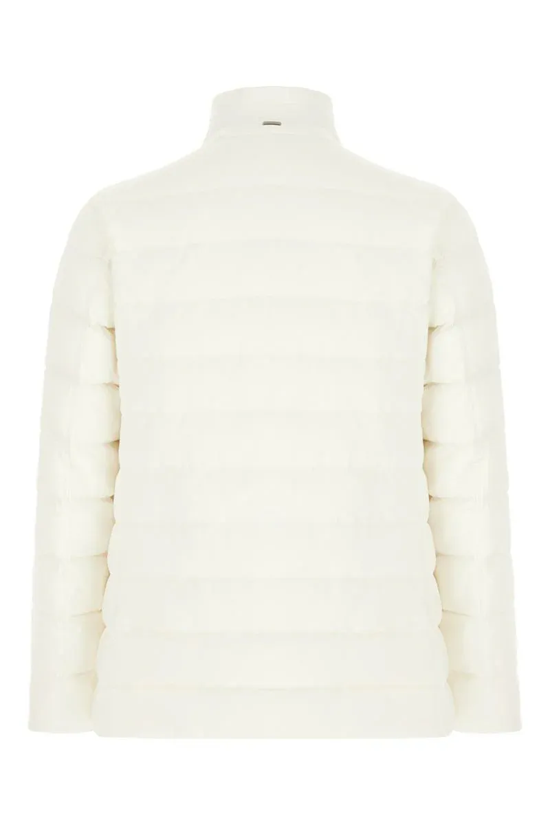 Quilted Button-Fastening Padded Jacket