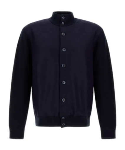 High-Neck Cardigan