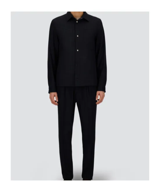 Button-Fastening Patch-Pocket Shirt Jacket