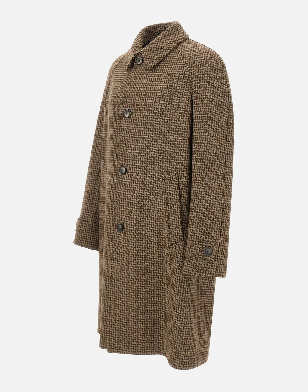 Houndstooth Button Coat