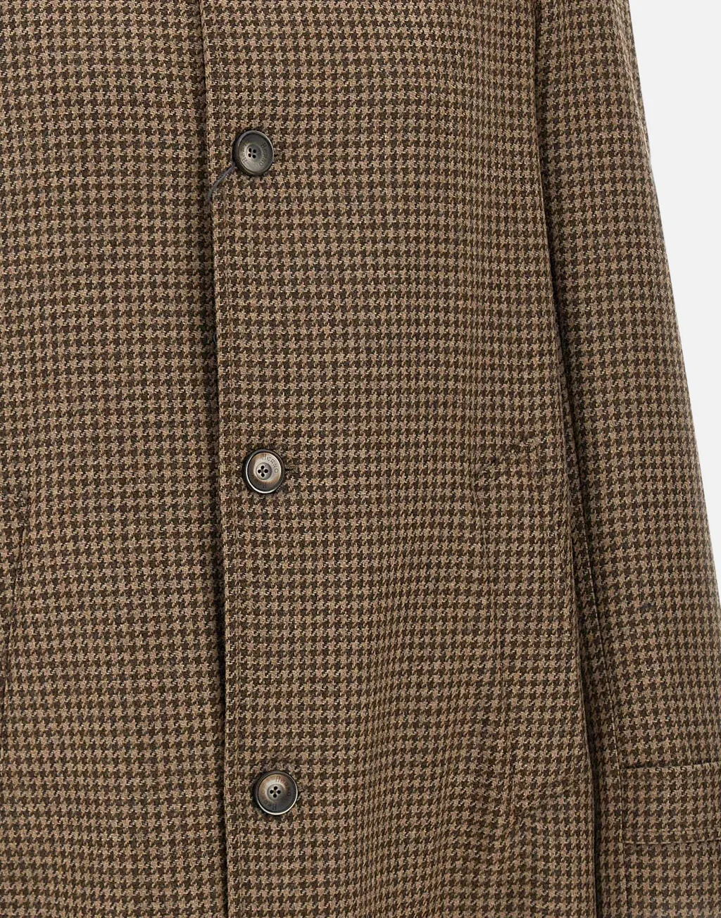 Houndstooth Button Coat