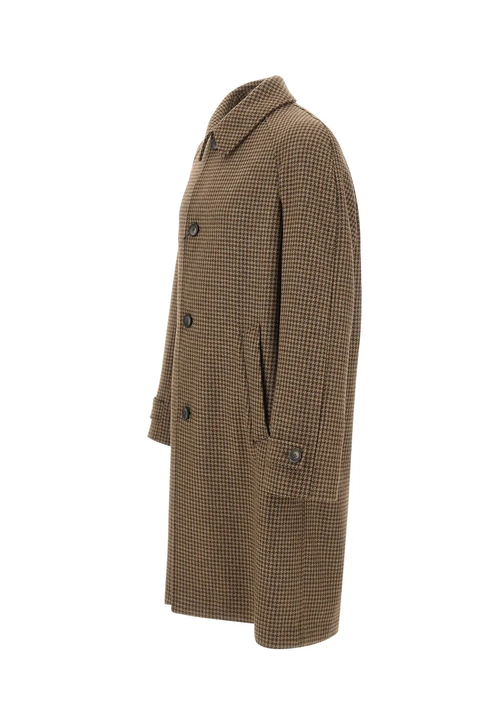 Houndstooth Button Coat
