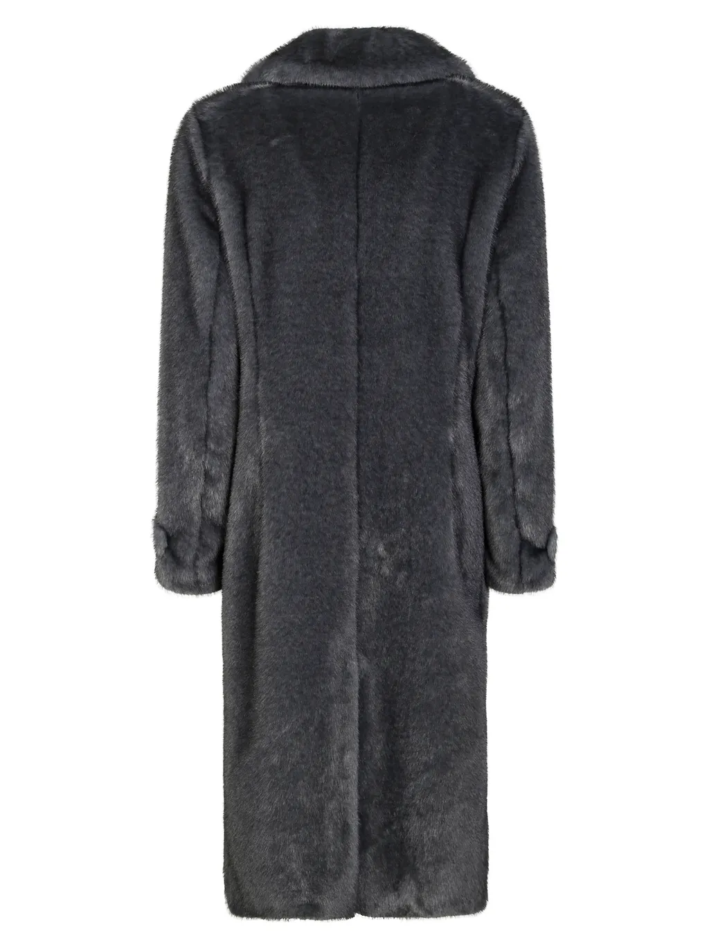 Lapel-Collar Single-Breasted Coat
