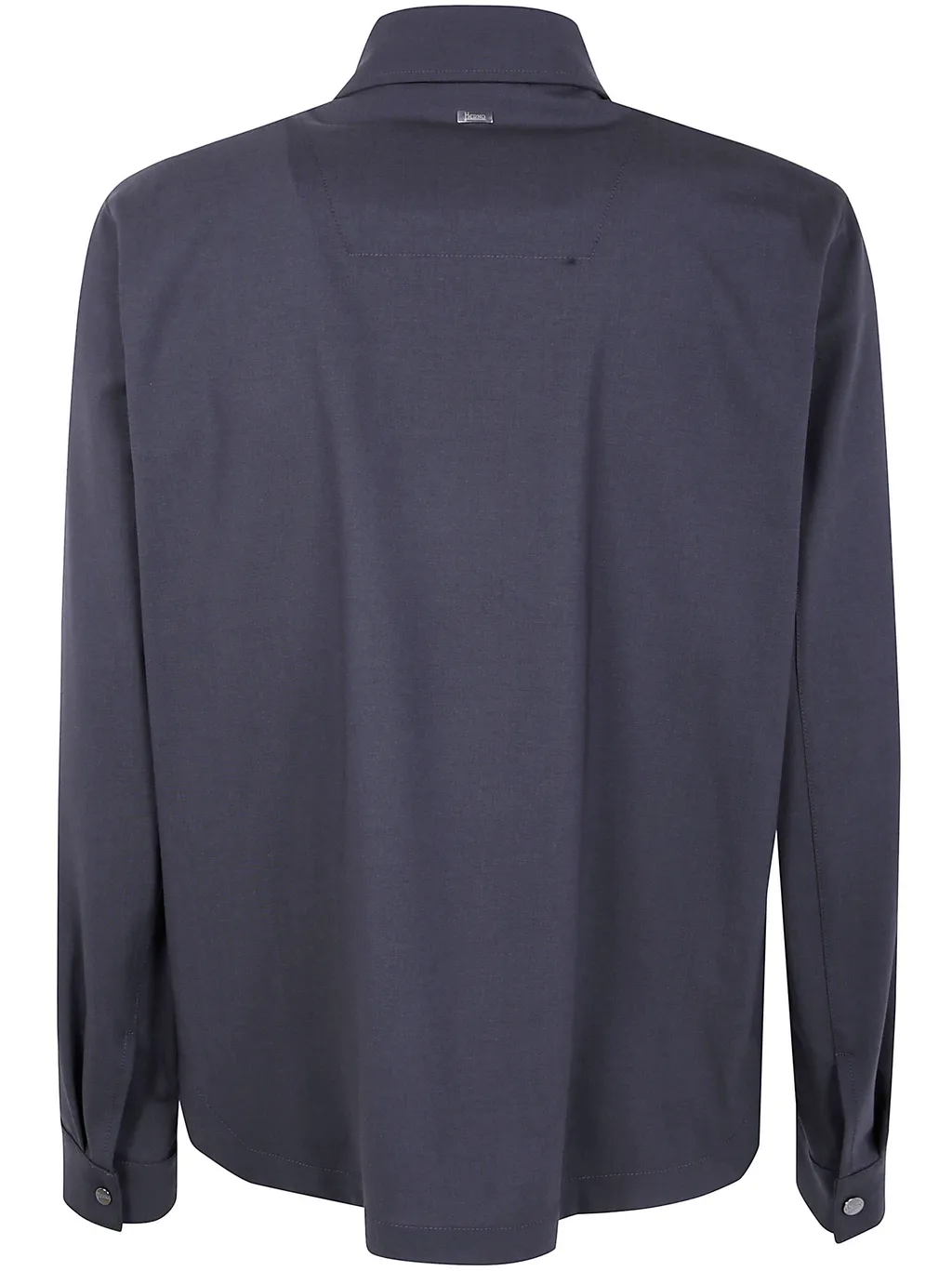 Button-Fastening Patch-Pocket Shirt Jacket