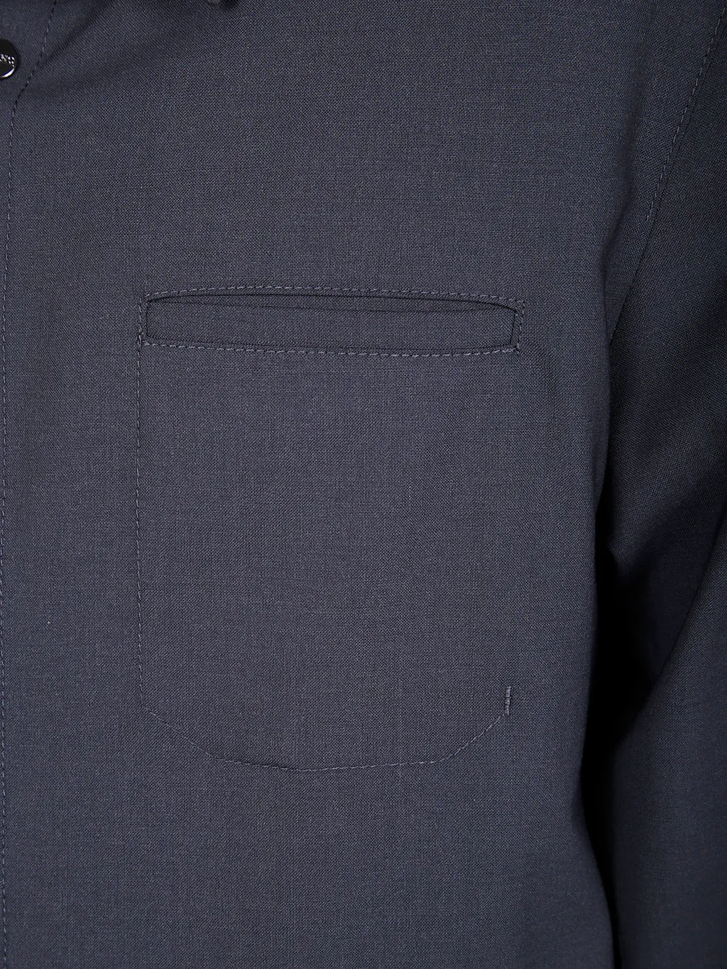 Button-Fastening Patch-Pocket Shirt Jacket