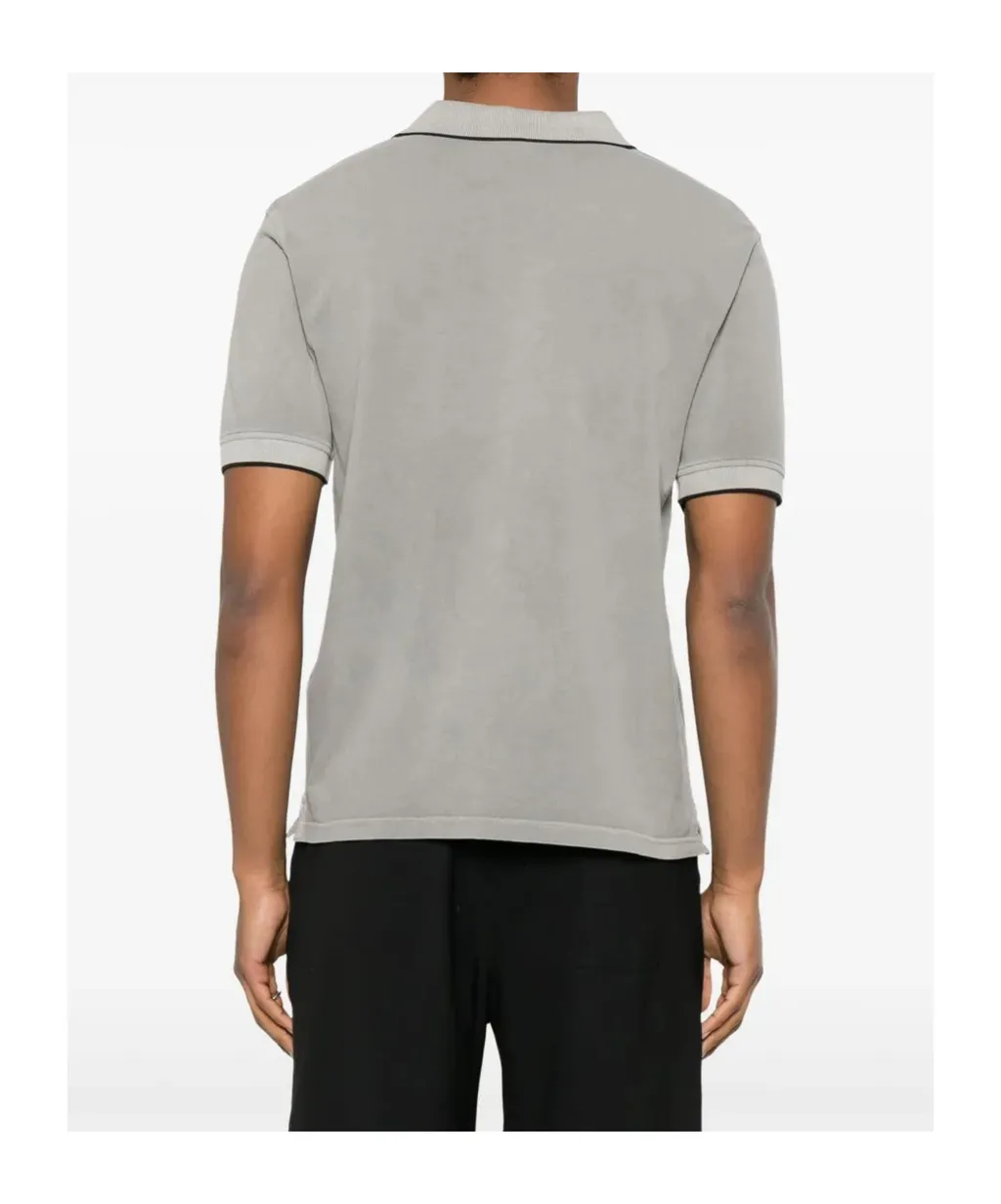 Logo Embroidered Short Sleeved Polo Shirt