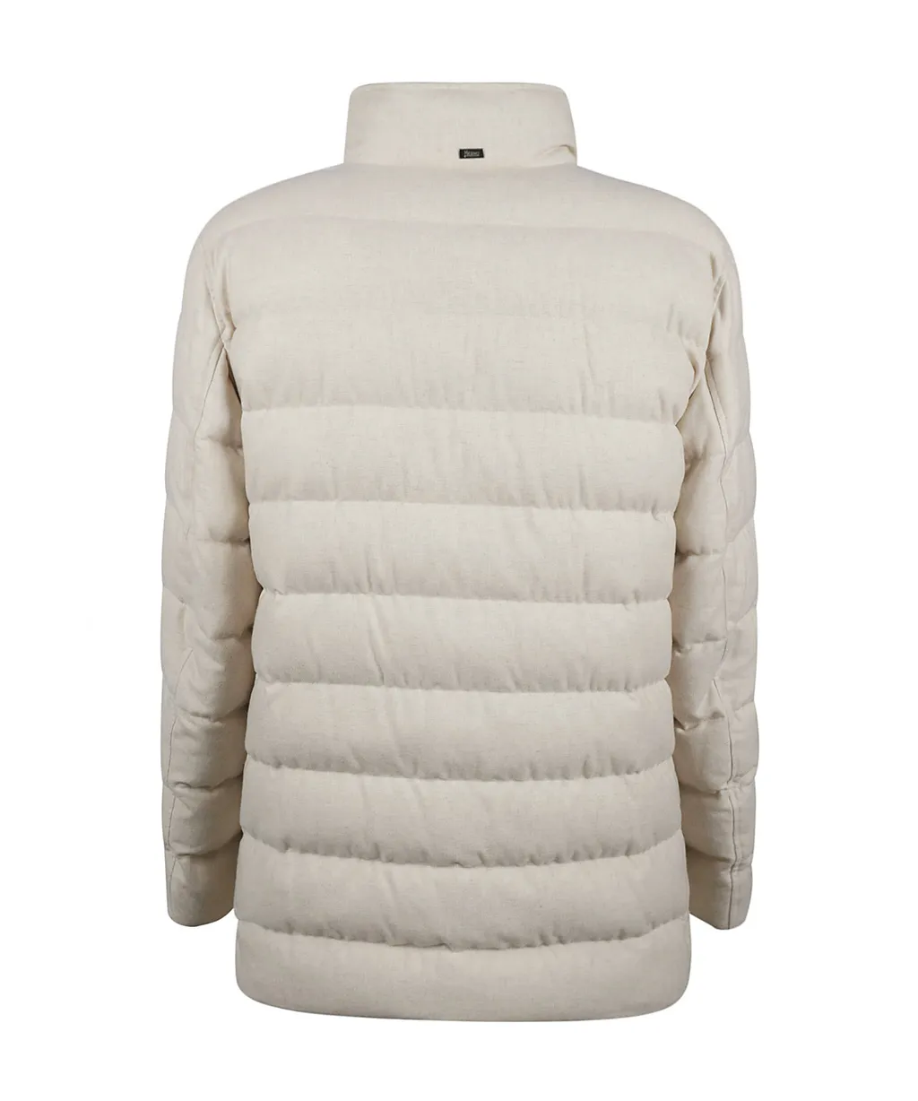 Long-Sleeved Down Jacket