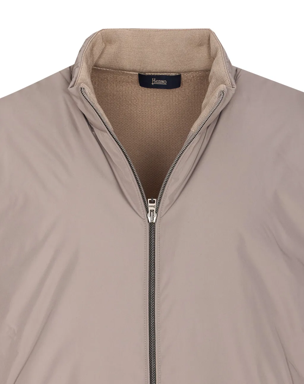 High-Neck Zipped Gilet