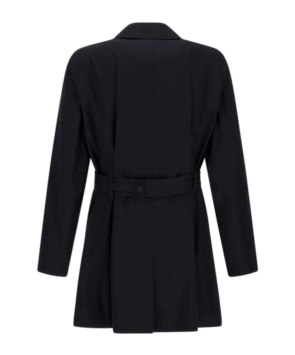 Double-Breasted Belted Trench Coat