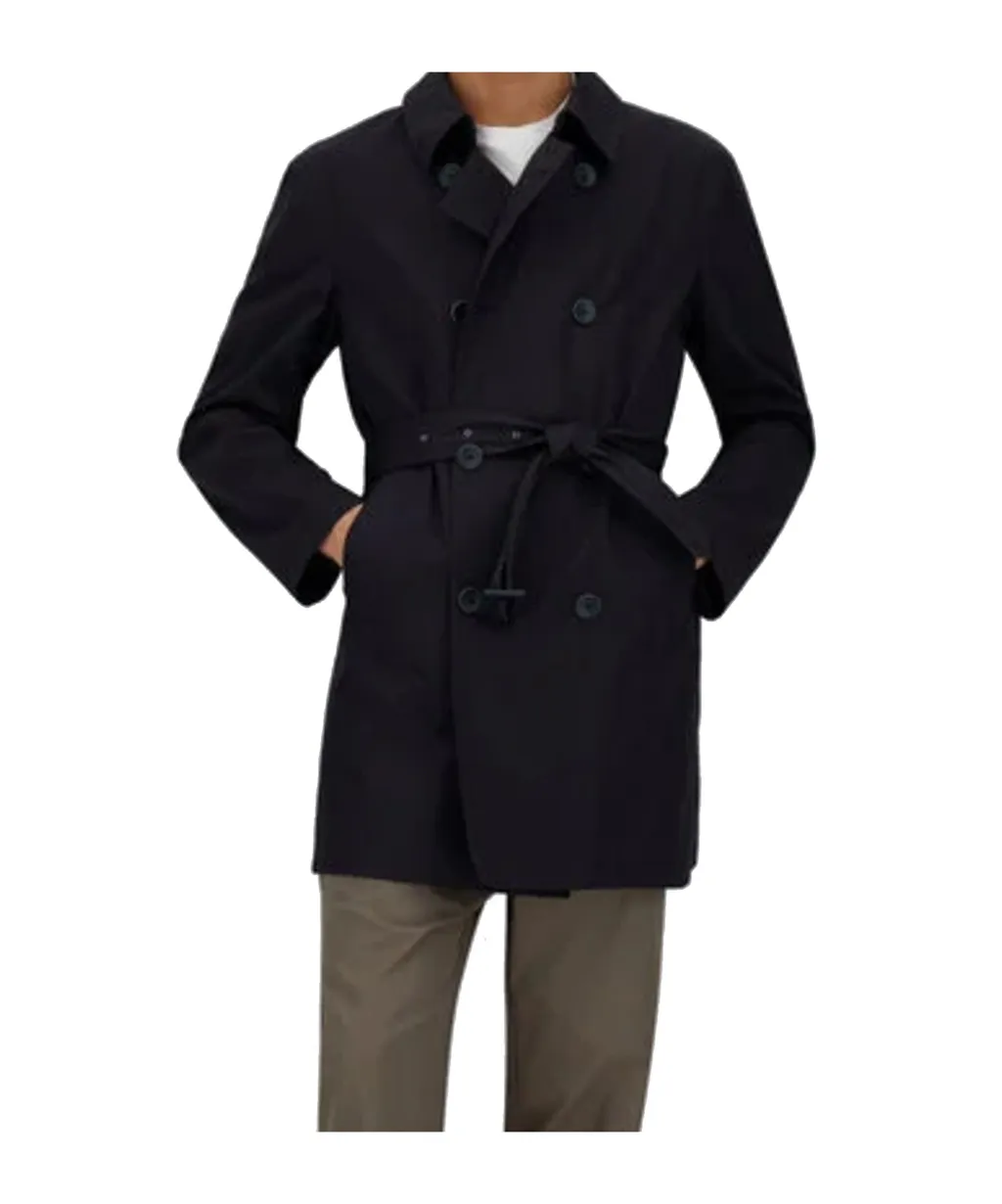 Double-Breasted Belted Trench Coat