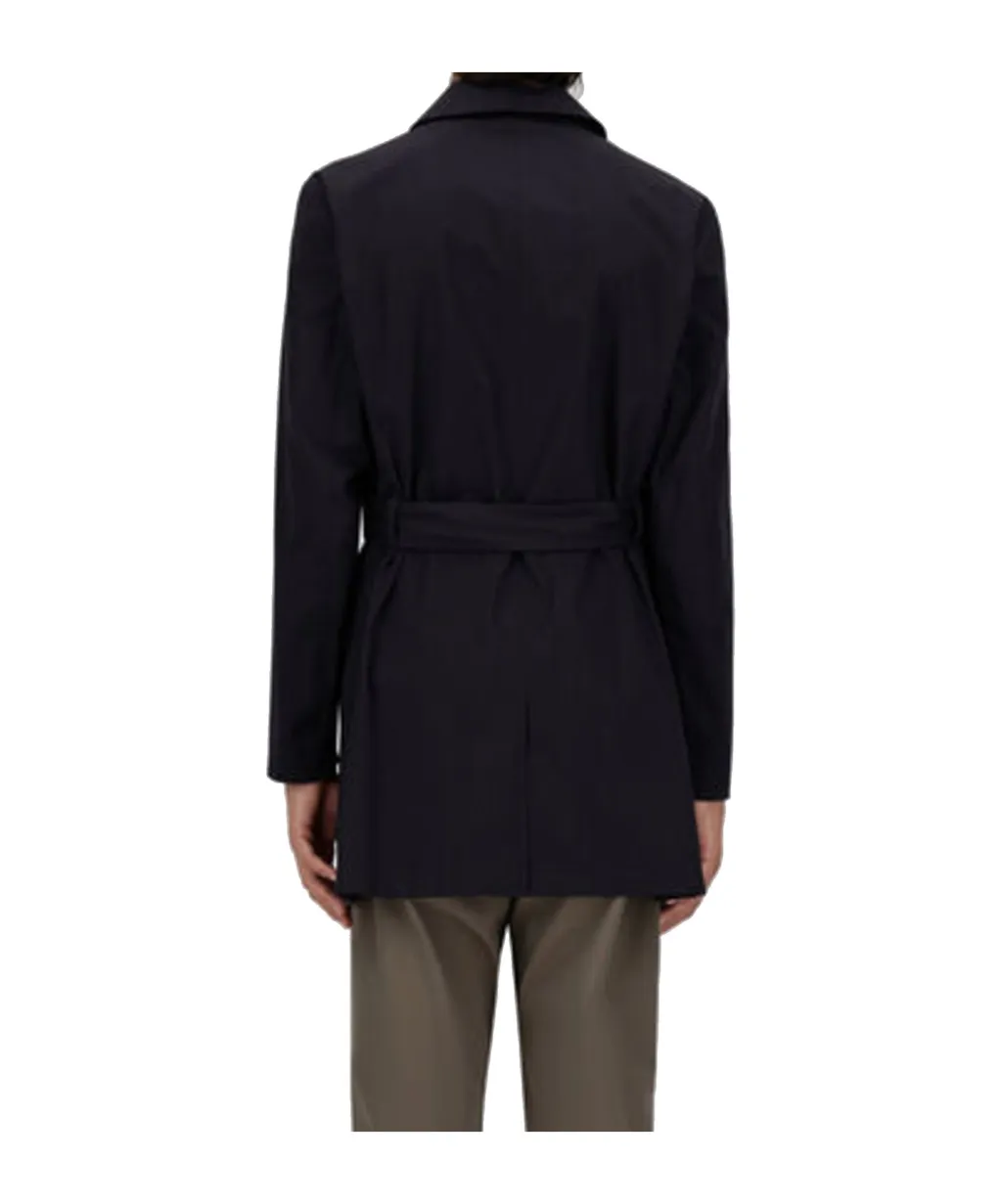 Double-Breasted Belted Trench Coat