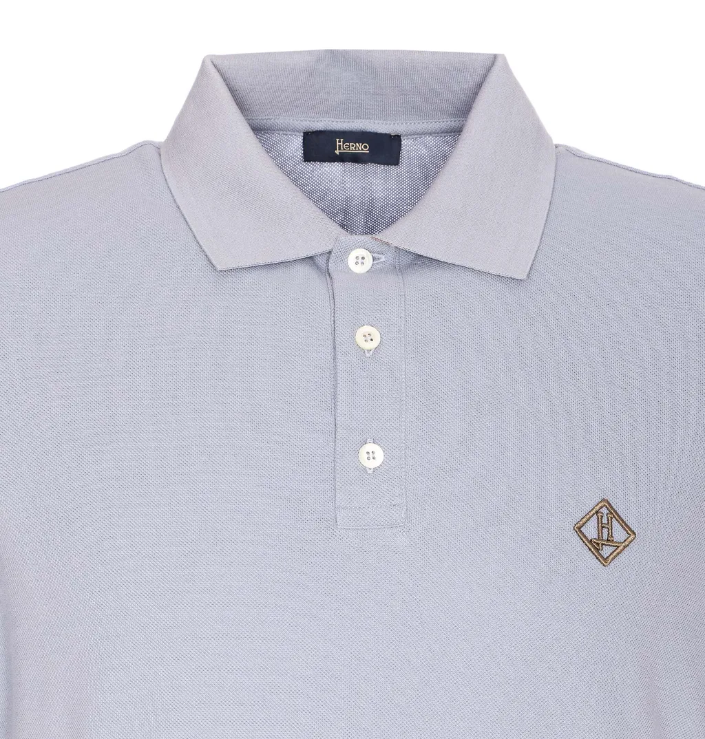Logo Embroidered Basic Polo Shirt