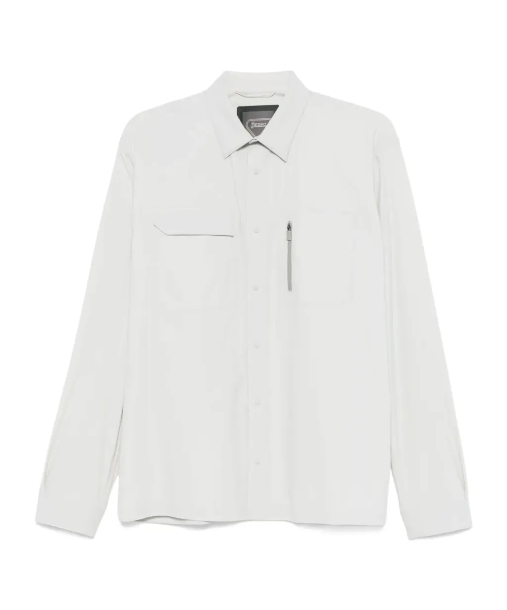 Chest-Pockets Long Sleeved Shirt