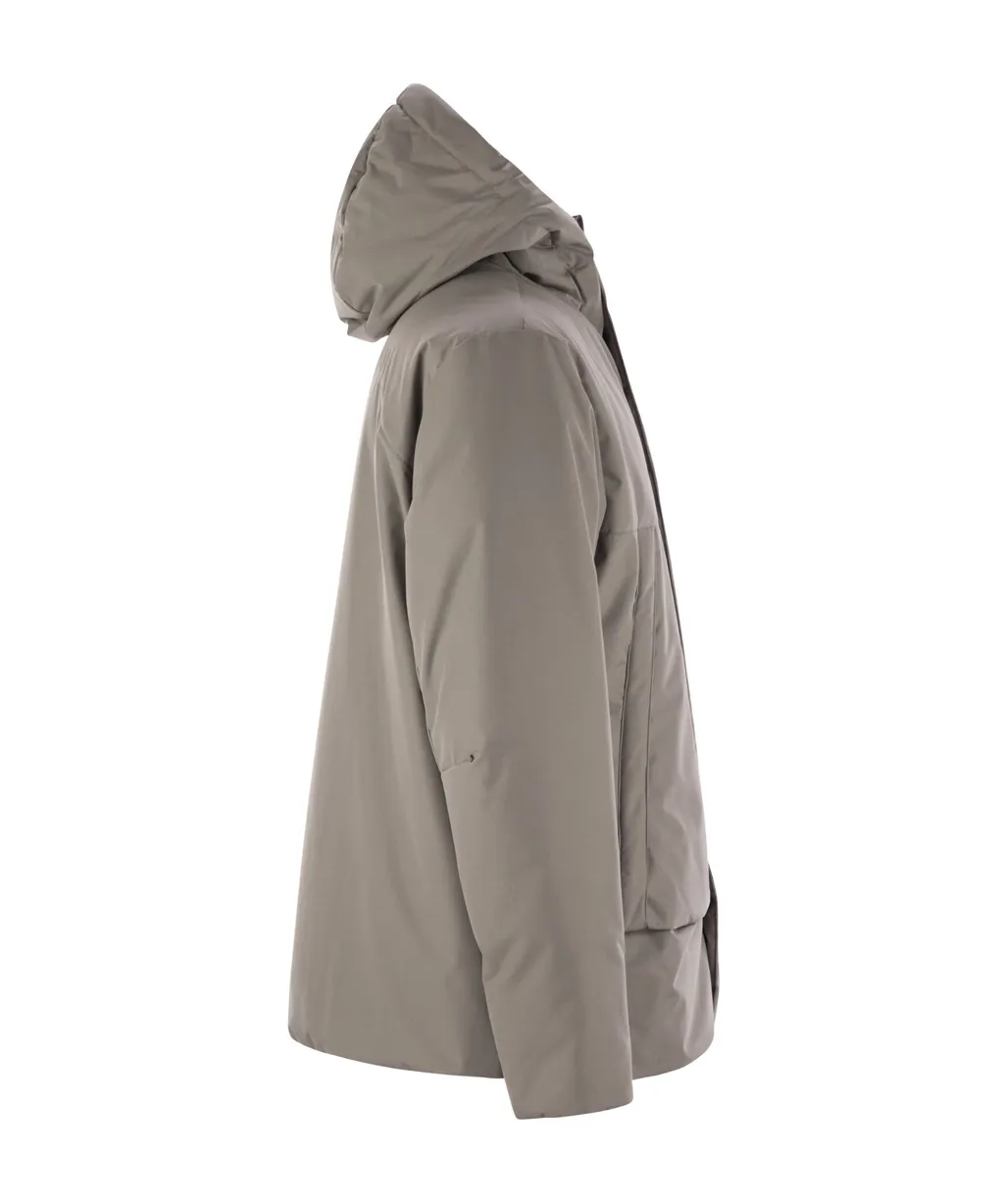 Long-Sleeved Hooded Jacket