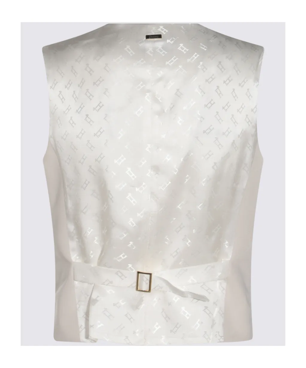 Logo-Jacquard V-Neck Waistcoat