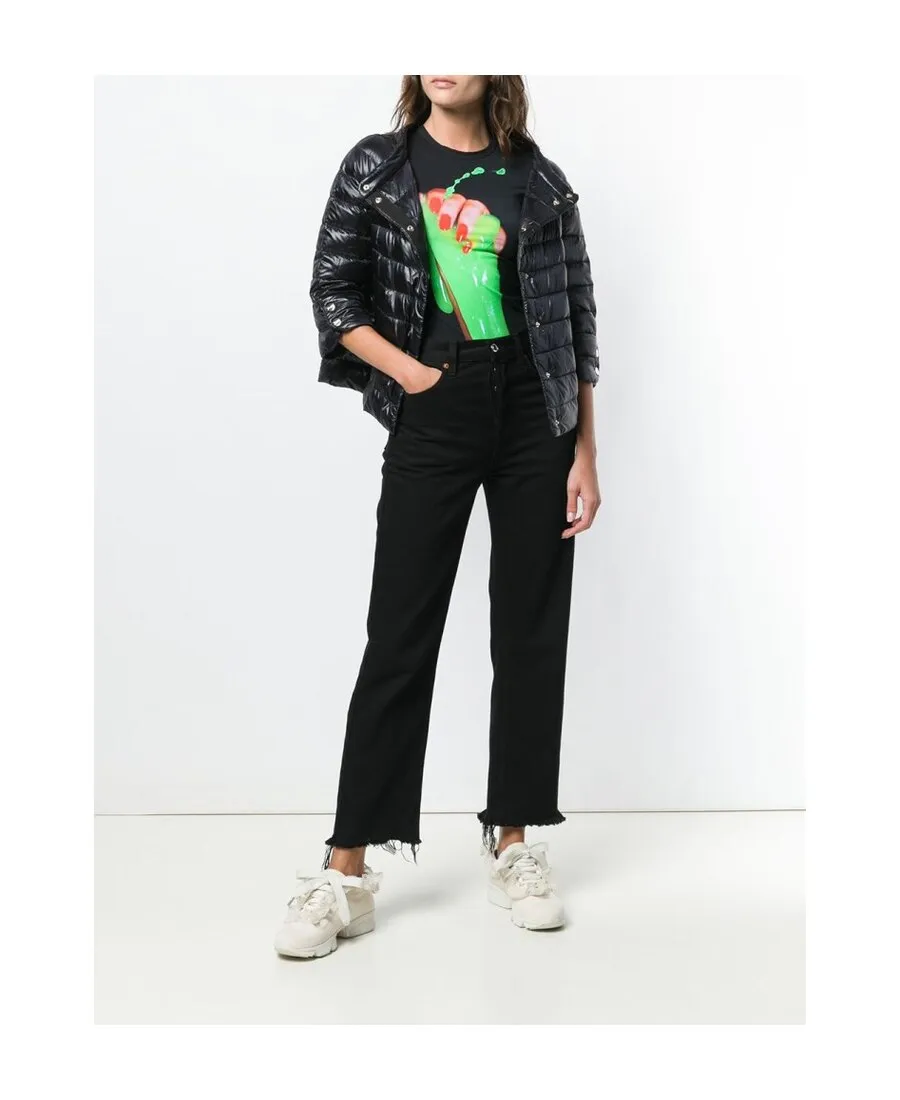 Cropped Sleeve Down Jacket