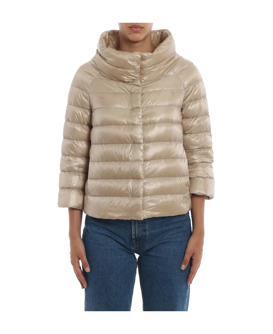 Ultralight Quilted High-Shine Puffer Jacket