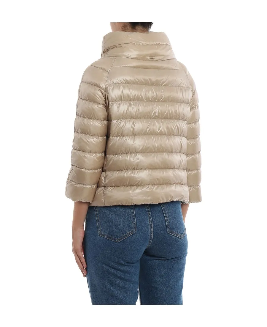 Ultralight Quilted High-Shine Puffer Jacket
