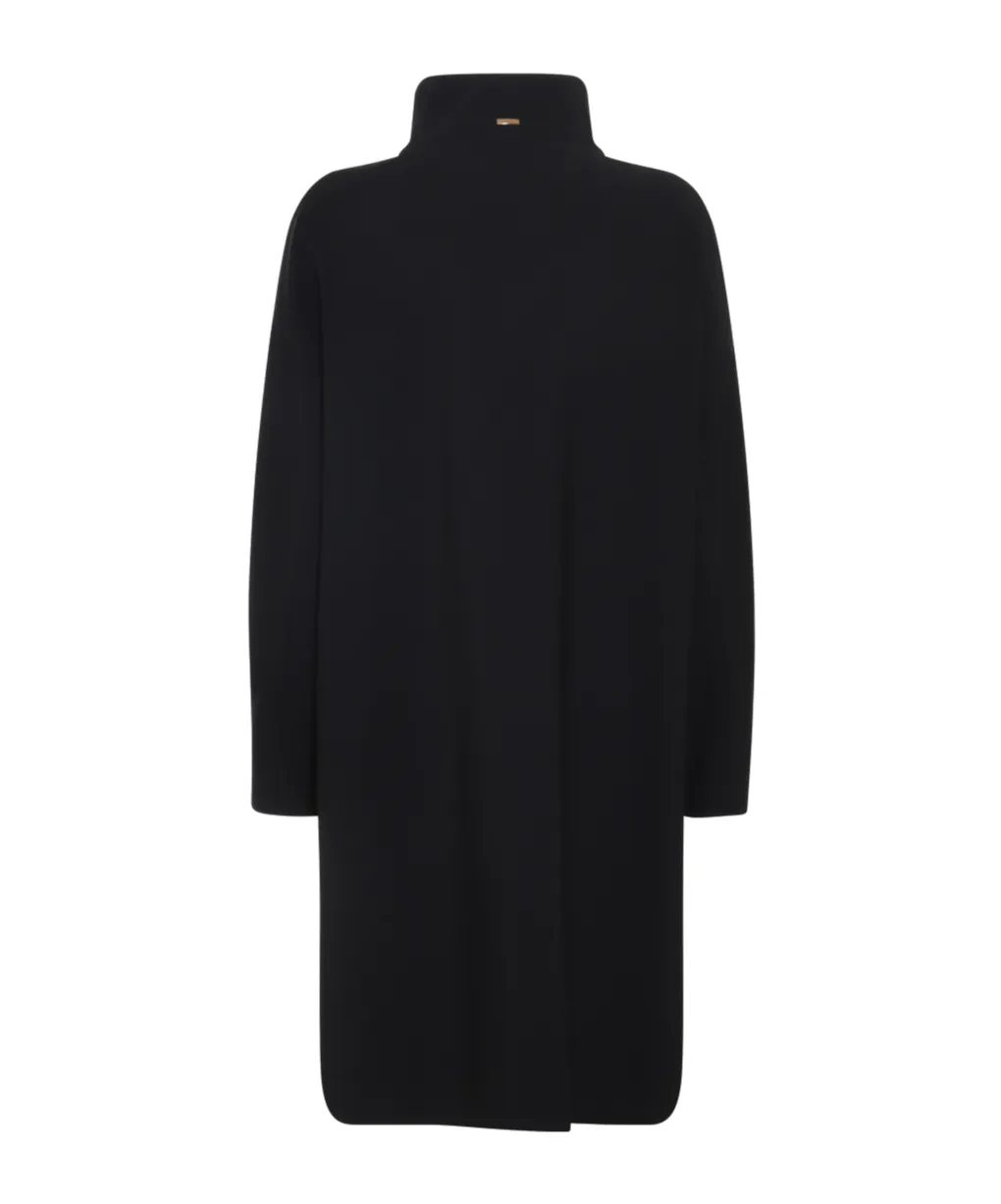 High-Neck Long Sleeved Coat