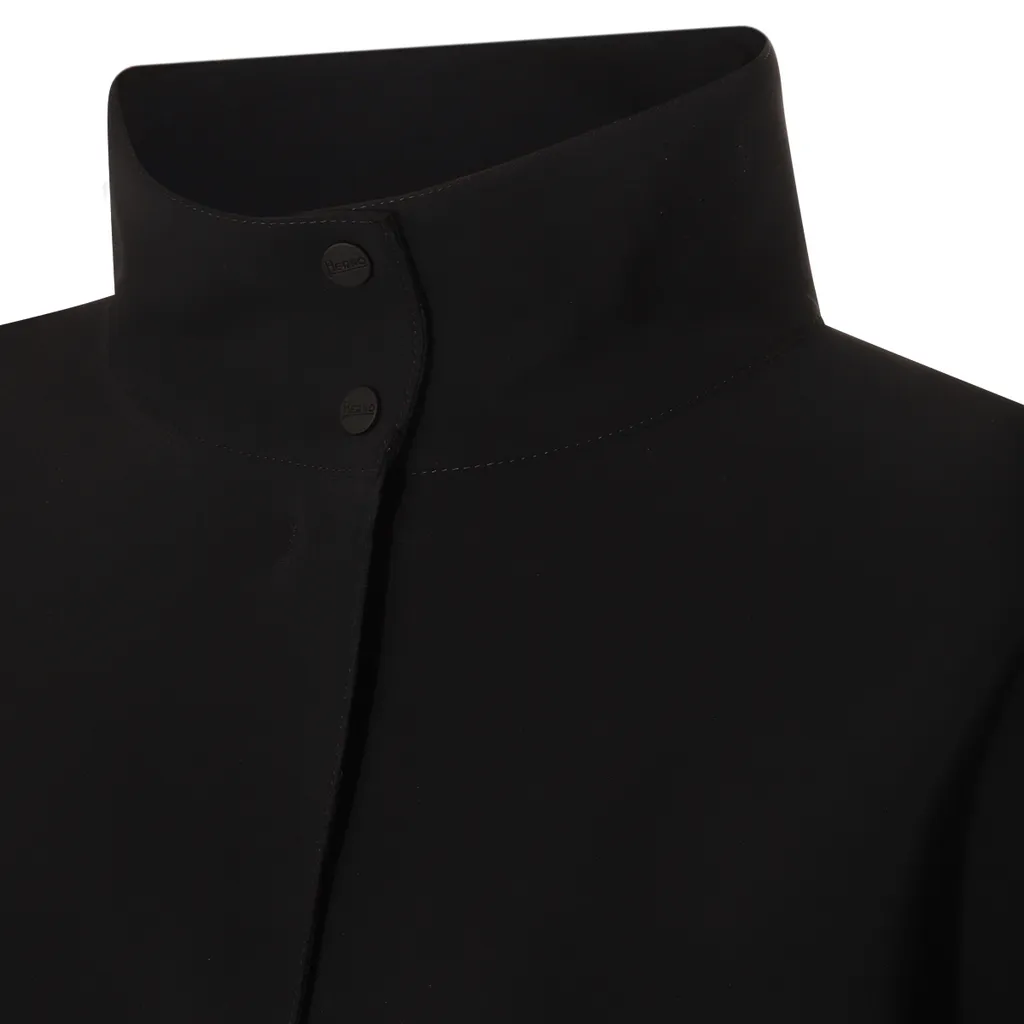 High-Neck Long Sleeved Coat
