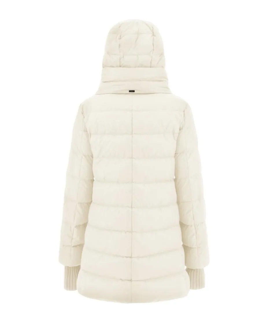 Zip-Up Hooded Down Jacket