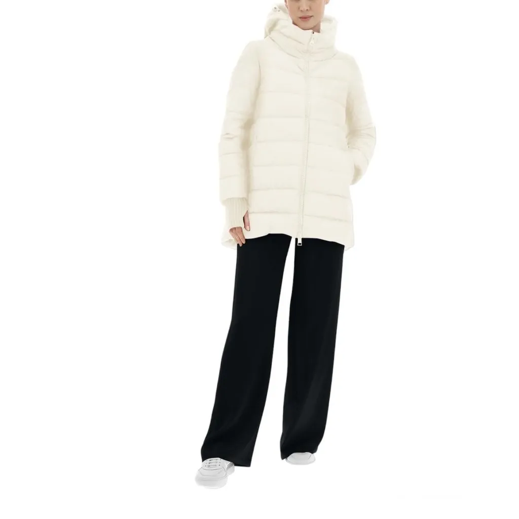 Zip-Up Hooded Down Jacket