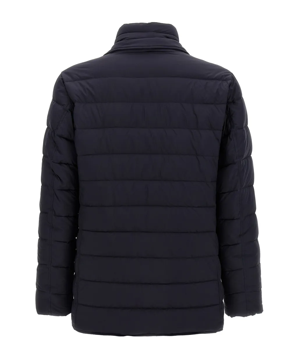 Layered Effect Quilted Coat