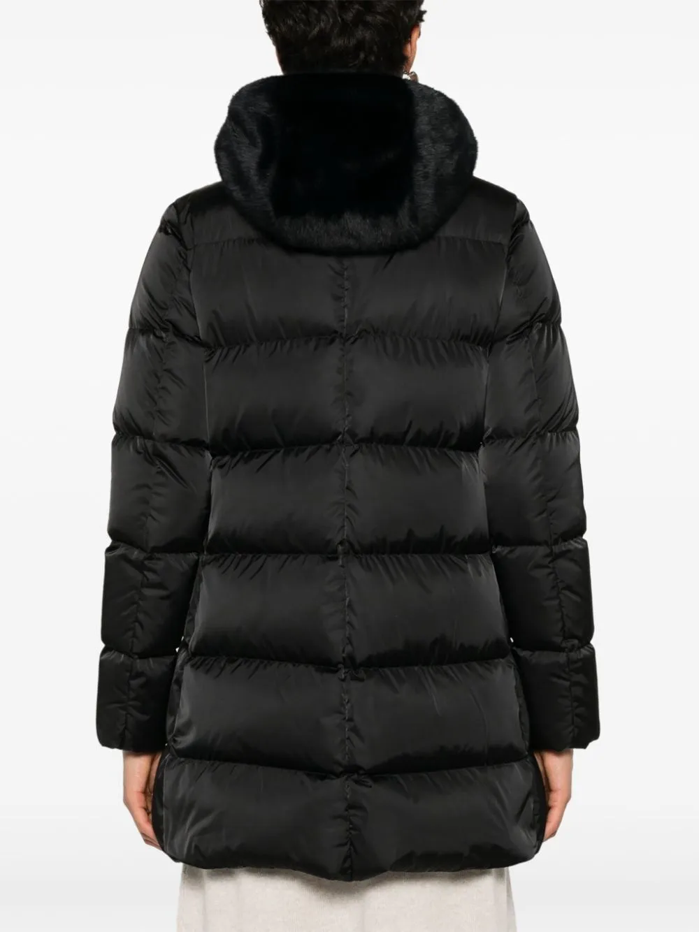 Hooded Quilted Down Coat