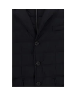 Layered Effect Quilted Coat