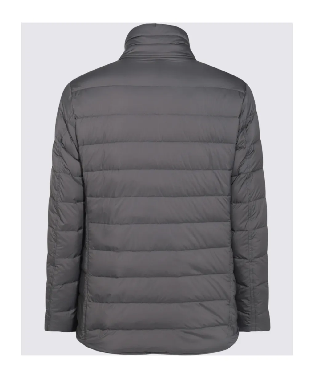 Layered Effect Quilted Coat